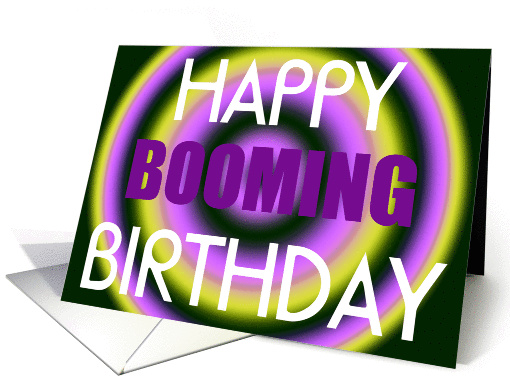 Happy Booming Birthday card (430715)