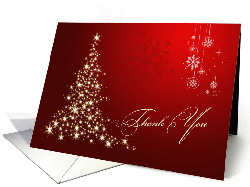 Thank You Christmas gift - sparkling Christmas tree and... (681047)
