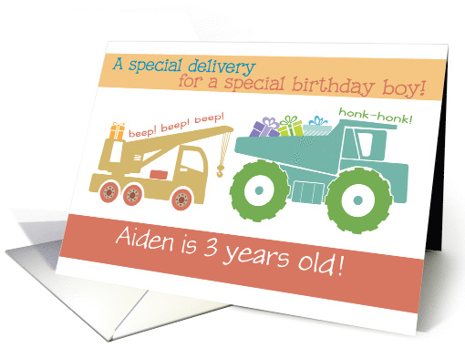 Special Birthday Delivery for Boy Dump Truck Gifts Custom... (1629952)