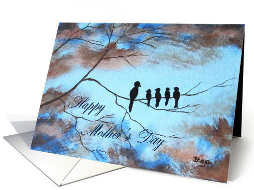 Happy Mother's Day To Wife - Birdies in Tree card (370812)