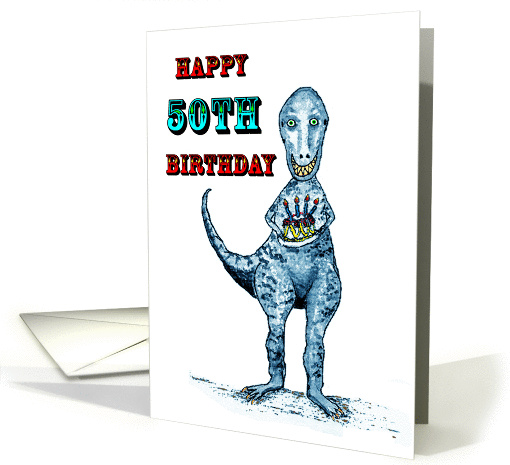 Dinosaur 50th Birthday Humor card (381232)