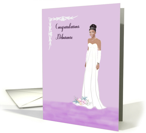 Congratulations Debutante for Black Woman card (1552526)