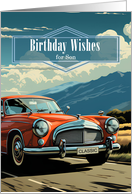 for Son’s Birthday Classic Car Retro Stying card