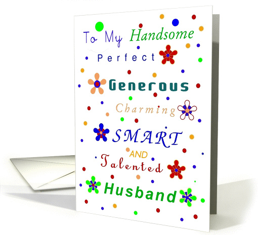 Husband, Happy Birthday Compliments card (687878)
