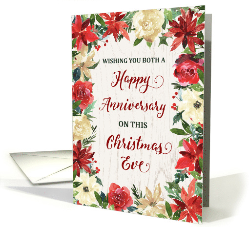 Rustic Winter Flowers Happy Anniversary on Christmas Eve (1888070) Rustic Winter Flowers Happy Anniversary on Christmas Eve (1888070)