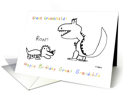 Happy Birthday, Greatest Great-Grandchild Of Them All card (1068677)