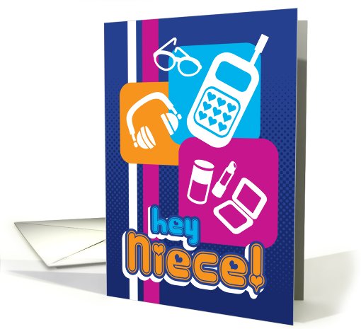 Teen essentials -  birthday niece card (469664)