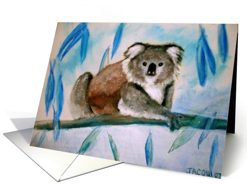 Koala birthday card (451456)