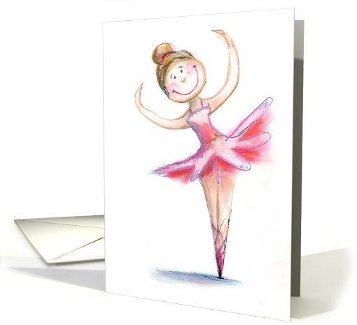 Happy Birthday, Pink Ballerina card (783259)