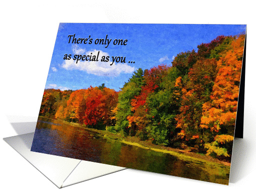 Fall colors gay/lesbian general birthday wishes card (1148118)