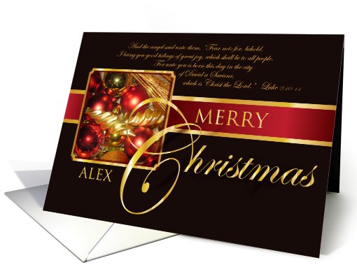 Merry Christmas Alex card (730777)