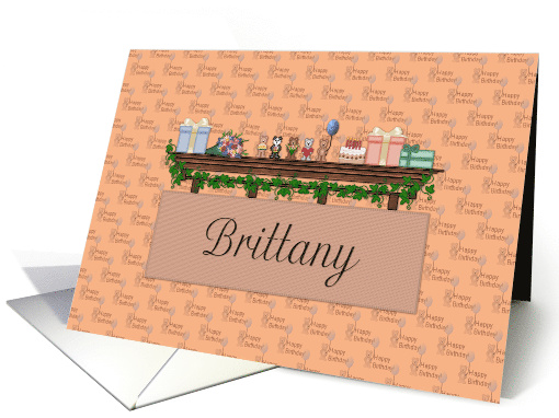 Birthday Brittany card (502116)