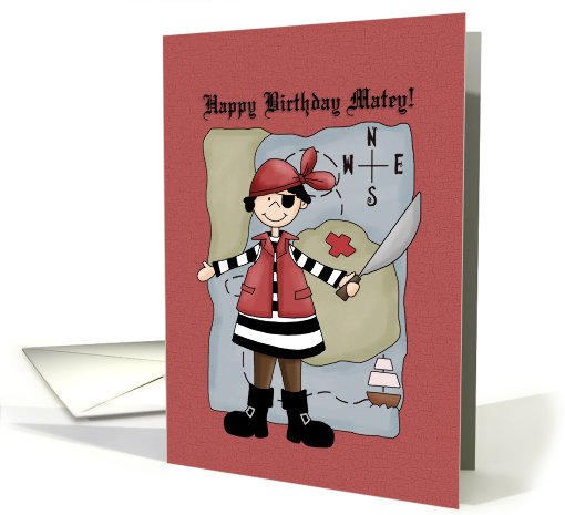 Pirate Birthday card (698032)