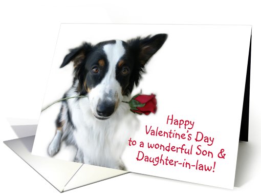 Aussie and Rose, Daughter-in-Law and Son card (514570)