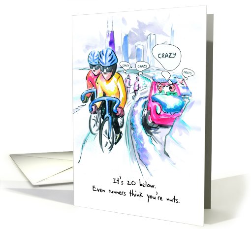 Crazy Cyclists : Funny Birthday card (474198)