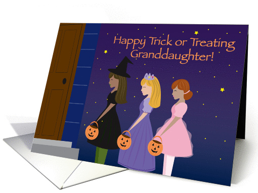 Happy Trick or Treating Granddaughter1 card (491294)