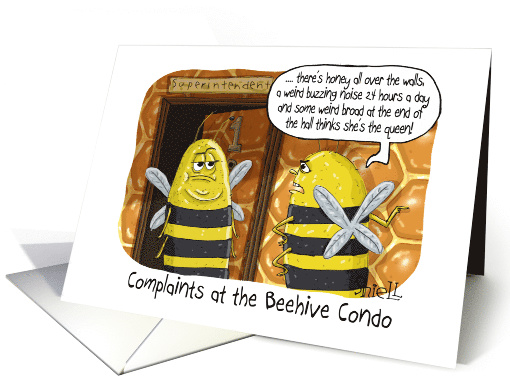 Beehive Condo Happy Birthday Humor card (1612062)
