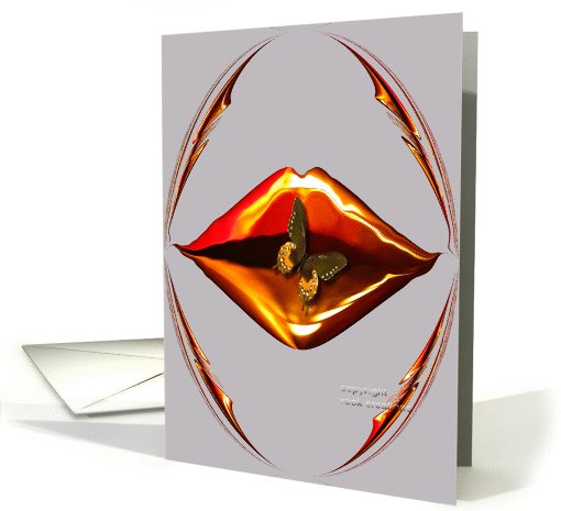 Butterfly Lips card (522915)