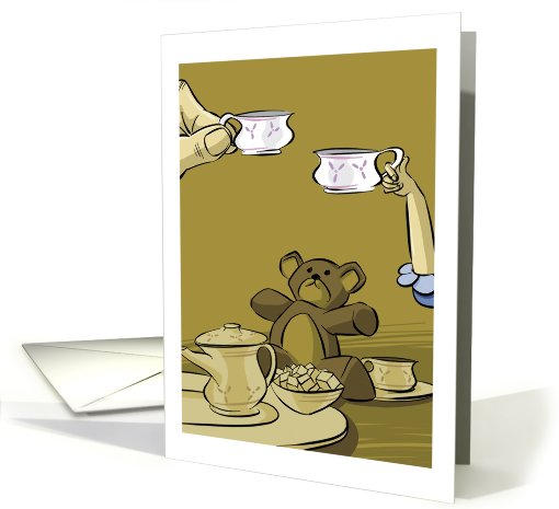 Fathers Day Daughter Tea Party Grateful card (516558)