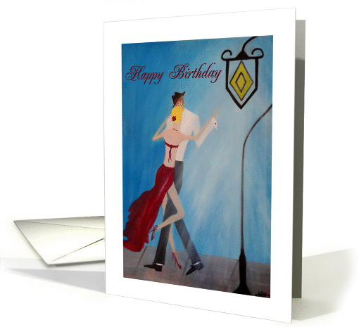 Street Lamp Dance Happy Birthday card (1401138)