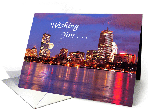 Boston Skyline Birthday card (888962)