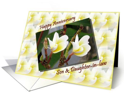 Wedding Anniversary - Son and Daughter in law card (614854)