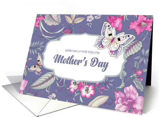 Happy Mother's Day Butterflies and Flowers card (795564)