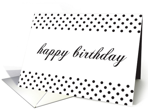 Happy Birthday - Polka Dot card (639759)