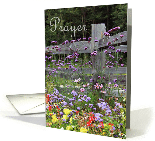 Prayer Flowers card (955757)