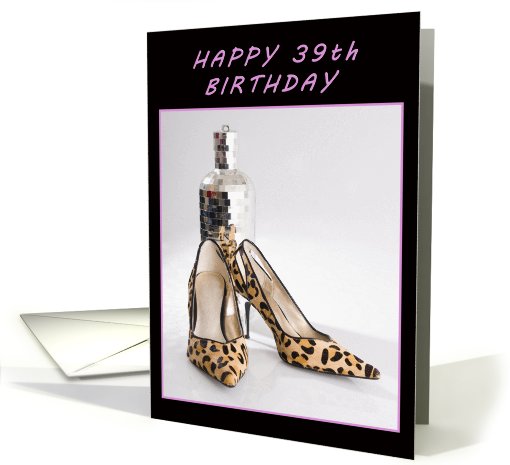 Happy 39th Birthday card (590795)
