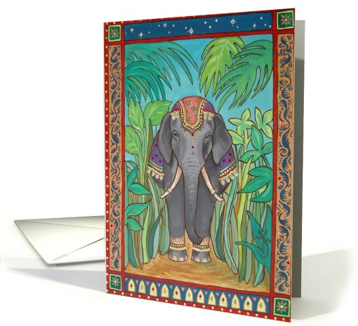 Indian Elephant card (561722)