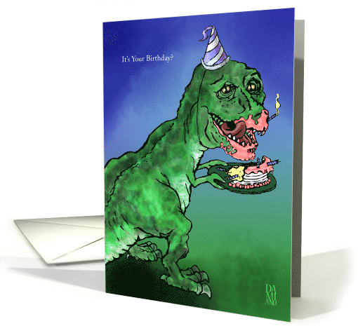 Dinosaur a snack card (868859)