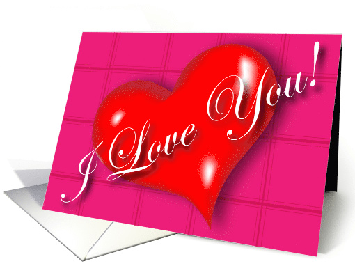 I Love You Candy Heart card (571444)