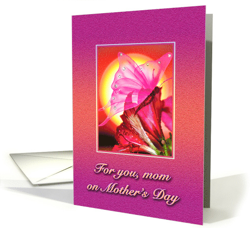 Mother's Day - Flower, Butterfly card (598598)