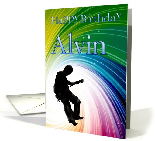 happy birthday alvin card (595401)