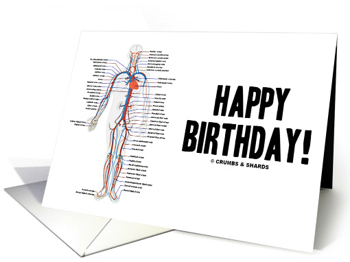 Happy Birthday! (Circulatory System Arteries Veins Human Anatomy) card