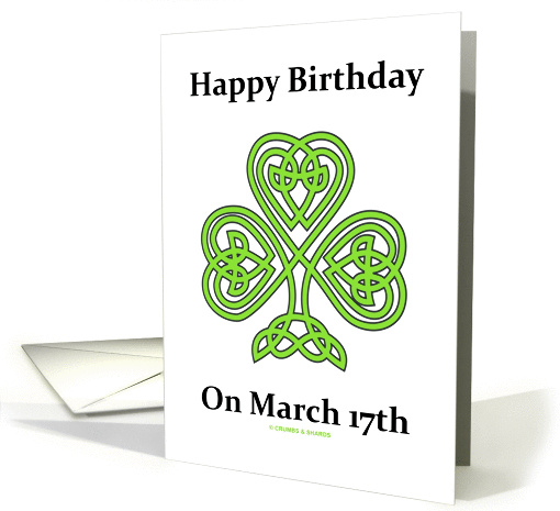 Happy Birthday On March 17th (Saint Patrick's Day) card (873050)