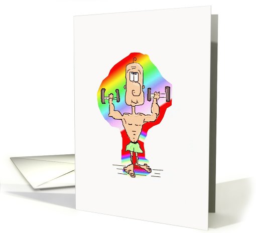 Happy Birthday Handsome Muscle card (780933)