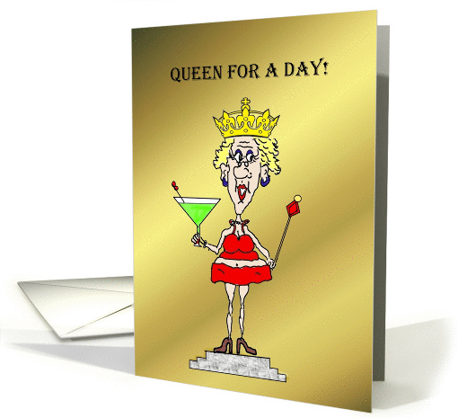 QUEEN FOR A DAY HAPPY 50TH card (943570)
