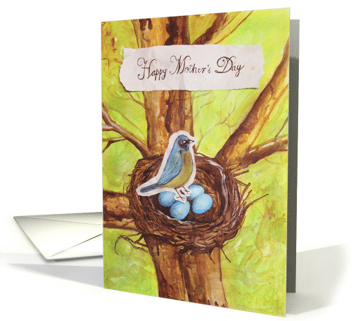 Happy Mother's Day (Blue Robin) card (610709)