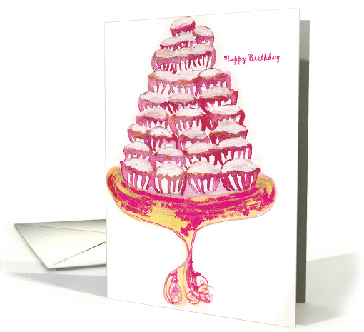 Birthday cupcakes card (604463)