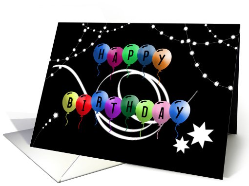 Happy Birthday Balloons card (622246)