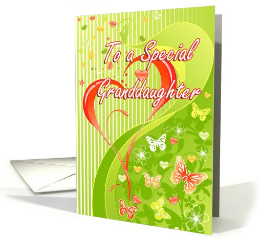 Valentine for Special Granddaughter card (725558)