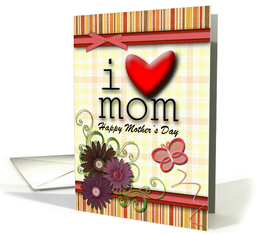 Mother's Day i love mom card (615325)