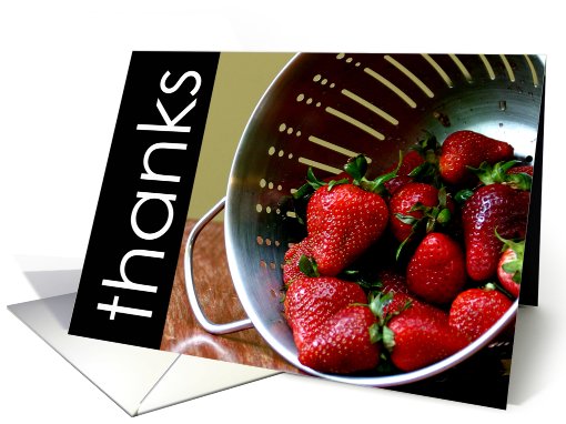 Thanks for your sweet hospitality-strawberries card (625385)