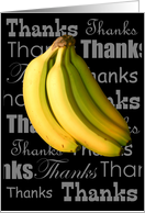 Thanks a bunch! Thank You with Bananas card