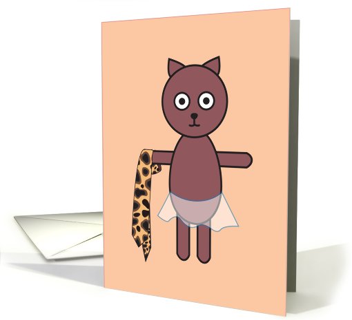 Blank notecard with cat card (648149)