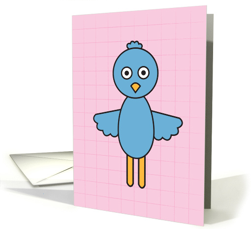 Blank notecard with bird card (648294)
