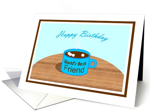Happy Birthday - Word's Best Friend Mug card (731462)