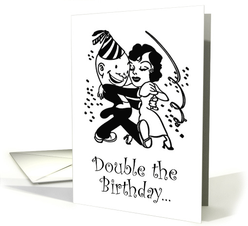 Happy Birthday to you Both, Dancing Couple card (1400120)